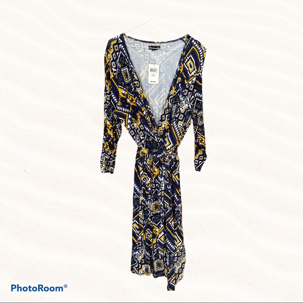 Brand New Lucky Brand Printed Wrap Dress